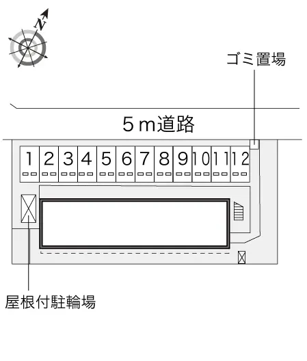 ★手数料０円★新潟市北区濁川　月極駐車場（LP）